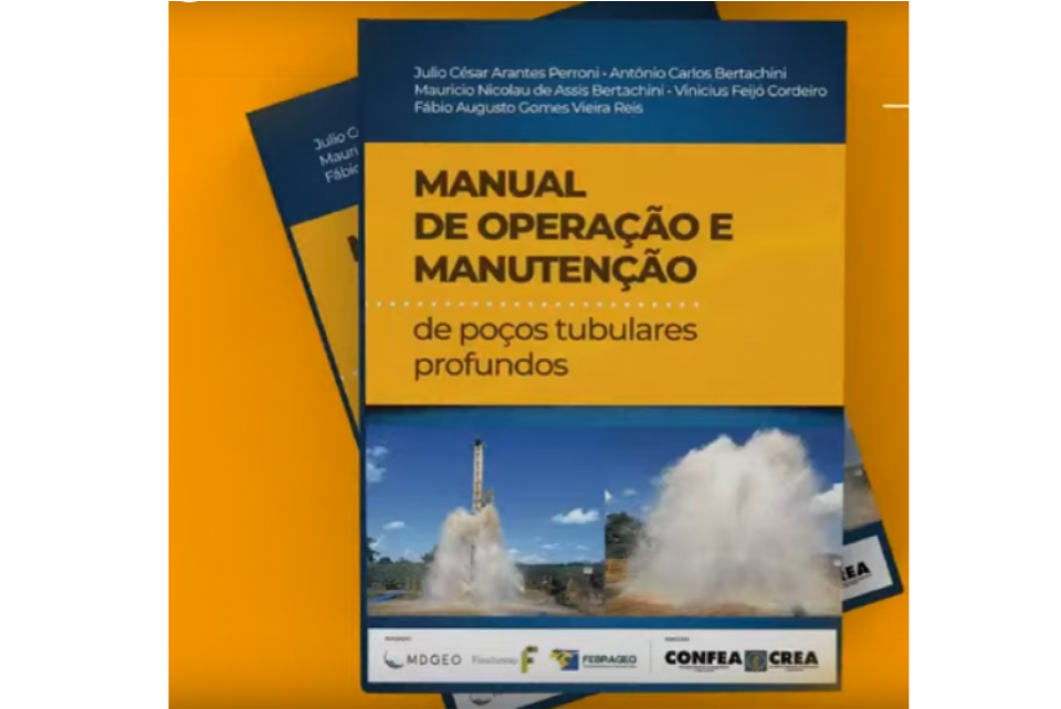 Confea patrocina Manual de Operação e Manutenção de Poços Tubulares Profundos