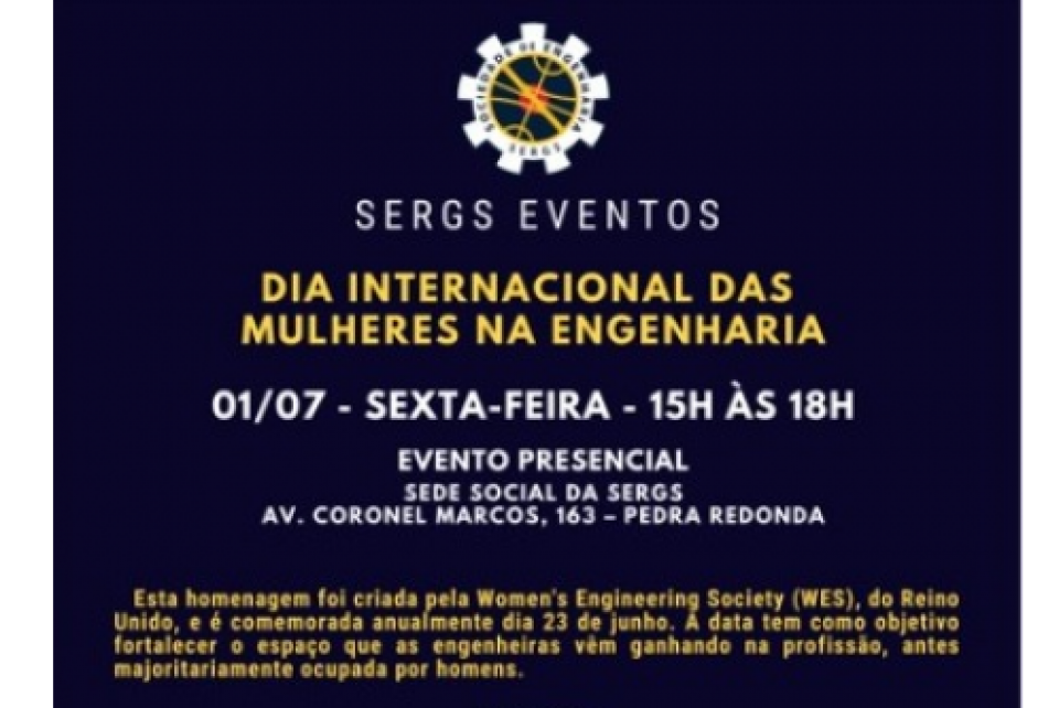 Sergs promove evento alusivo ao Dia Internacional das Mulheres na Engenharia