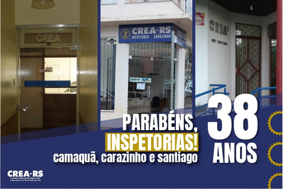 Inspetorias de Camaquã, Carazinho e Santiago completam 38 anos de fundação