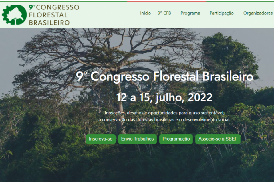 Congresso Florestal Brasileiro chega a sua nona edição
