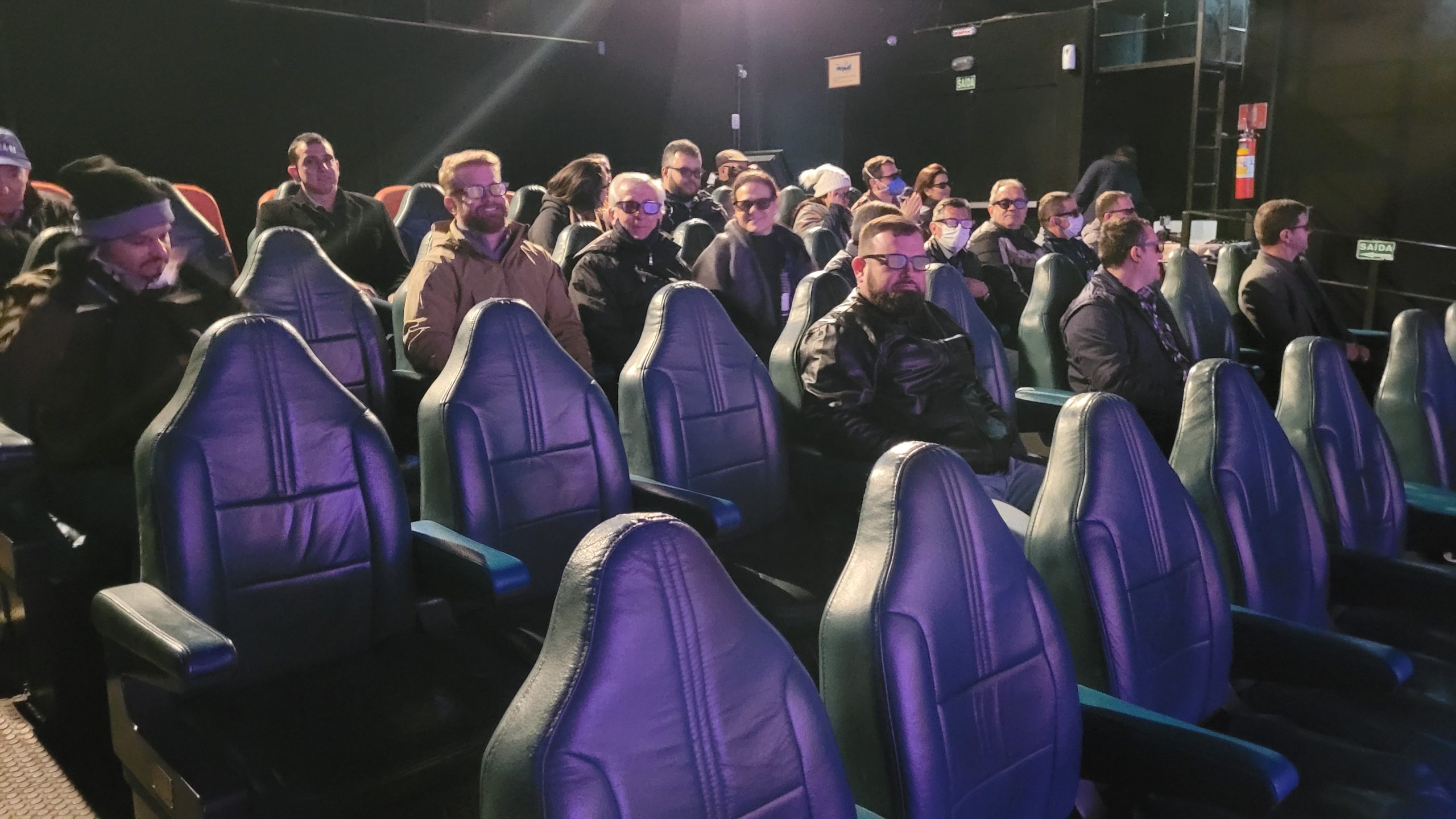 Comitiva conheceu algumas atra&ccedil;&otilde;es que utilizam o processo mec&acirc;nico, como o Cinema 4D