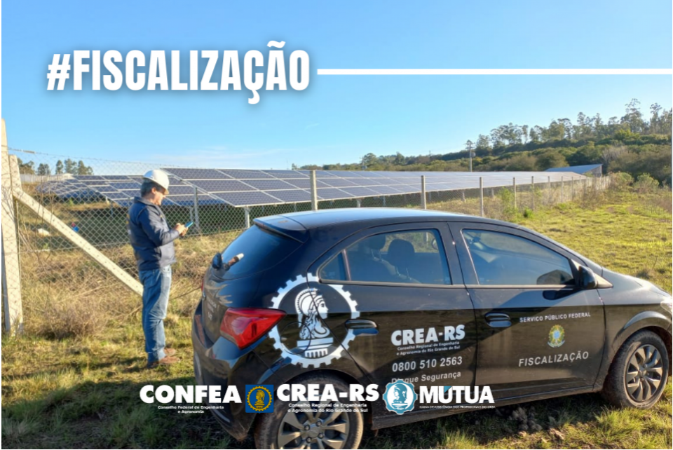 Geração de energia em fotovoltaica é fiscalizada em Santiago