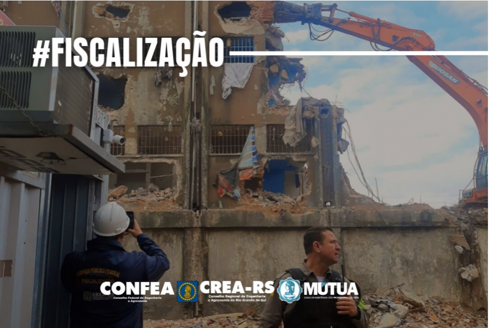 CREA-RS fiscaliza obras de demolição do Presídio Central