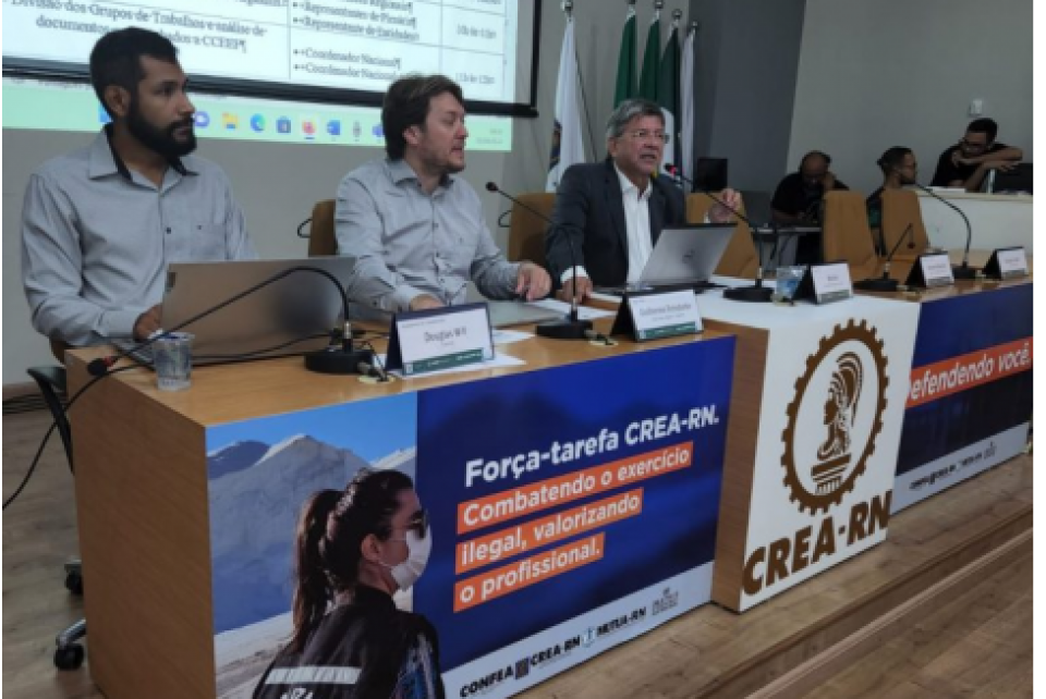 CREA-RN recebe coordenadores das Câmaras Especializadas de Engenharia Florestal
