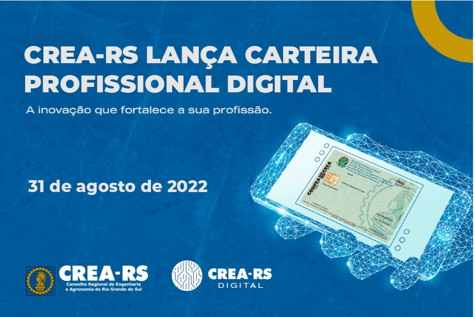CREA-RS lança Carteira Digital dos profissionais no Instituto Caldeira