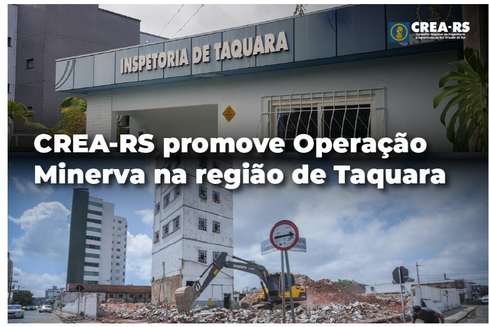CREA-RS intensifica fiscalização em Taquara, Novo Hatz, Parobé e Igrejinha