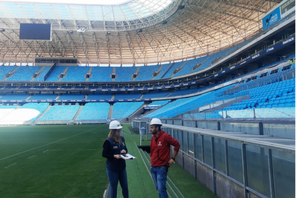 Arena do Grêmio que se prepara para receber Guns n Roses recebeu ação de fiscalização