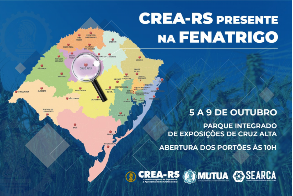 16ª Fenatrigo contará com estande do CREA-RS