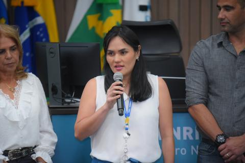 Chefe do Setar, eng. amb. Kaori Akagi
