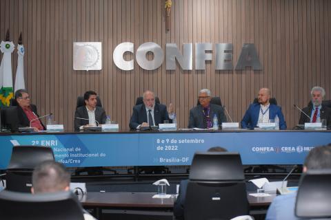 Mesa de trabalhos da segunda edição do Enir