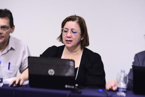 Secretária do eixo temático Inovação Tecnológica, eng. quim. Helenice Garcia