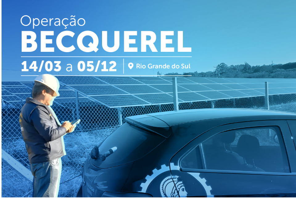 CREA-RS fiscalizará usinas fotovoltaicas com a Operação Becquerel