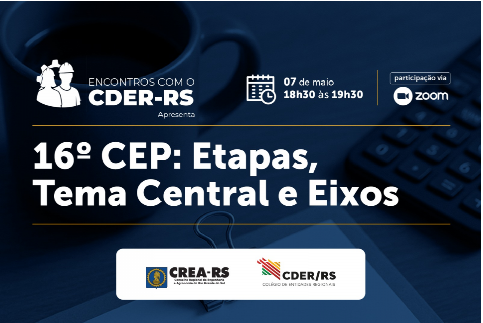CREA-RS promove a 2ª noite do Encontros com o CDER-RS 2025