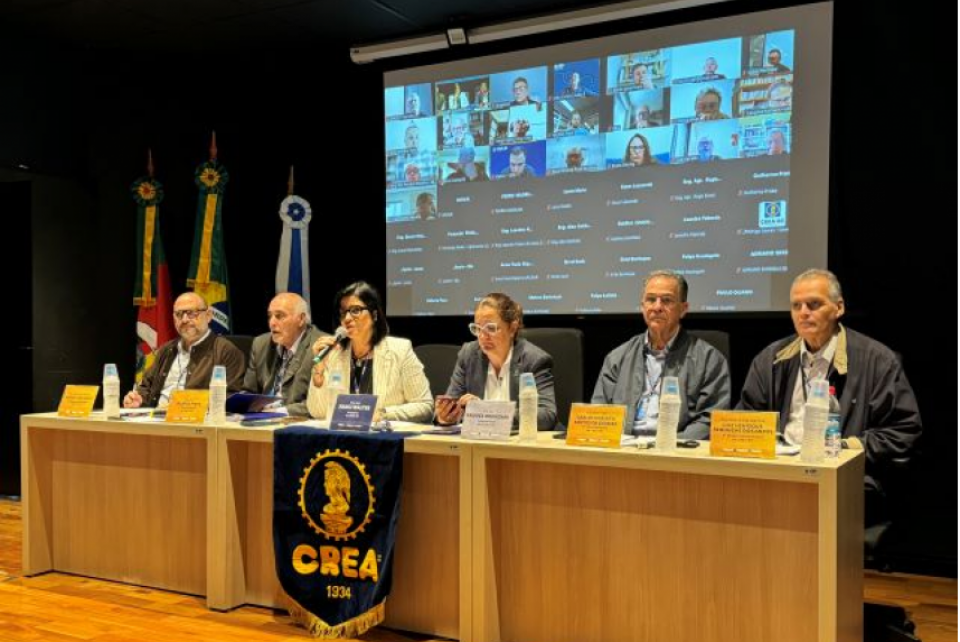 CREA-RS realiza Sessão Plenária com aprovação de processos
