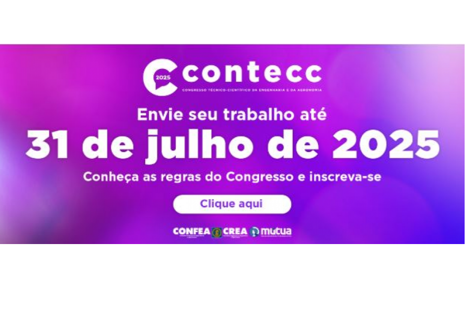 Contecc 2025: inscrições abertas até 31 de julho. Participe!