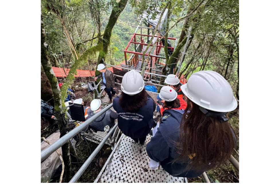 CREA-RS verifica instalação de Pêndulo no Parque do Caracol