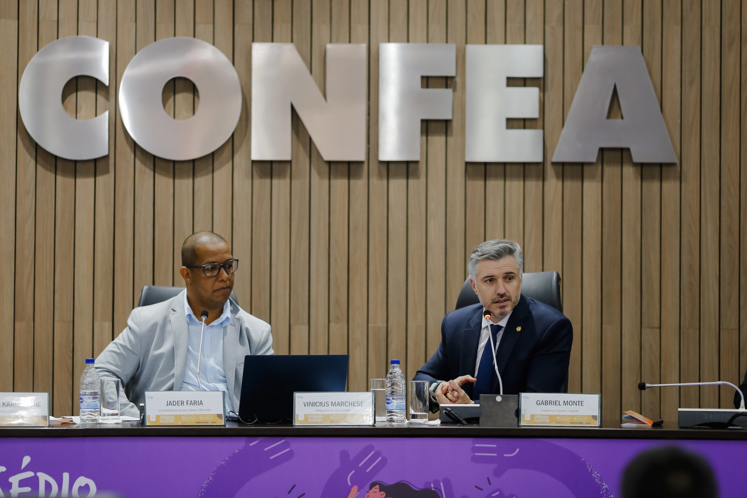 Coordenador Jader Faria e presidente Vinicius Marchese: valorização da atuação profissional