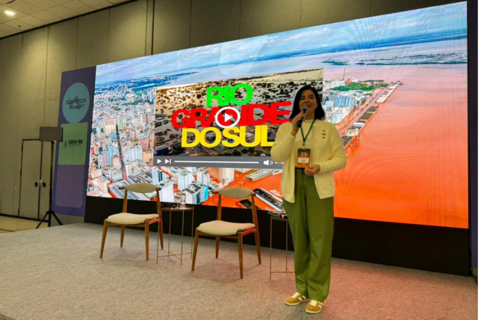 Arena Técnica do CREA-RS no GovTech Summit 2025 debateu soluções aos eventos climáticos extremos