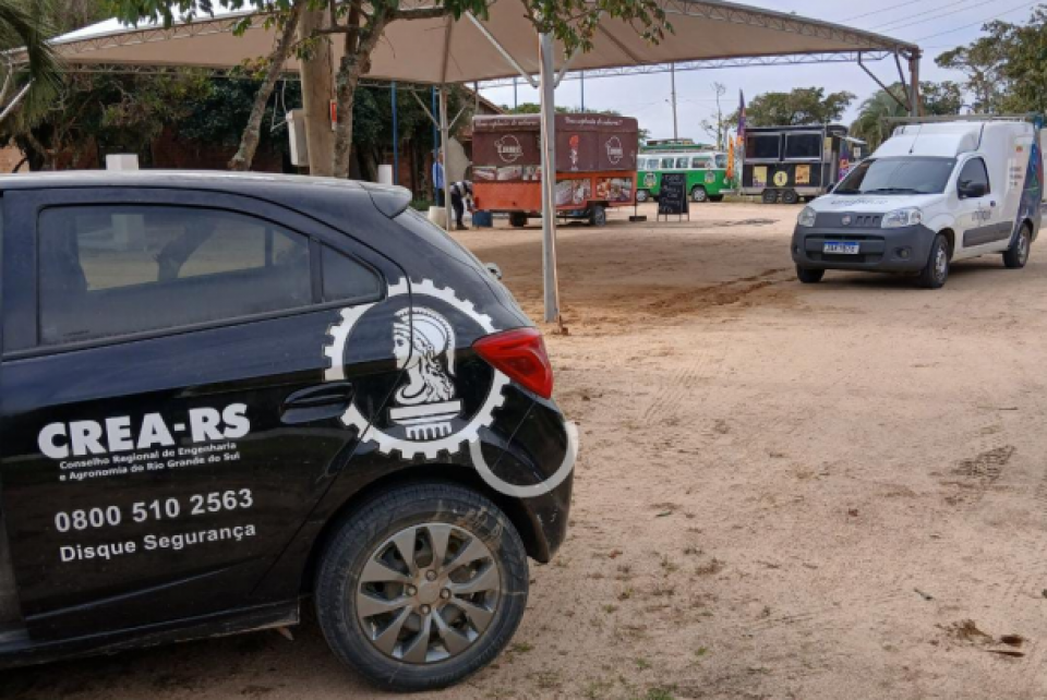 CREA-RS fiscaliza estruturas da Arambaré Agrofest 2025