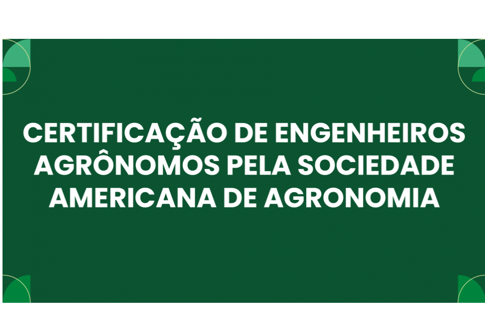 Certificação internacional abre fronteiras para agrônomos brasileiros