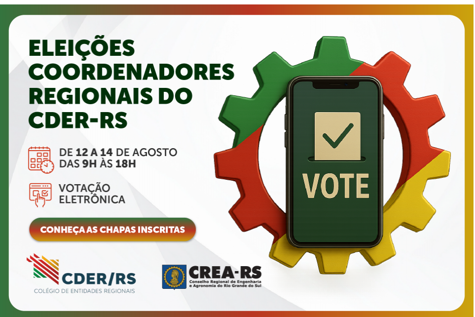 Eleição para coordenadores regionais do CDER-RS
