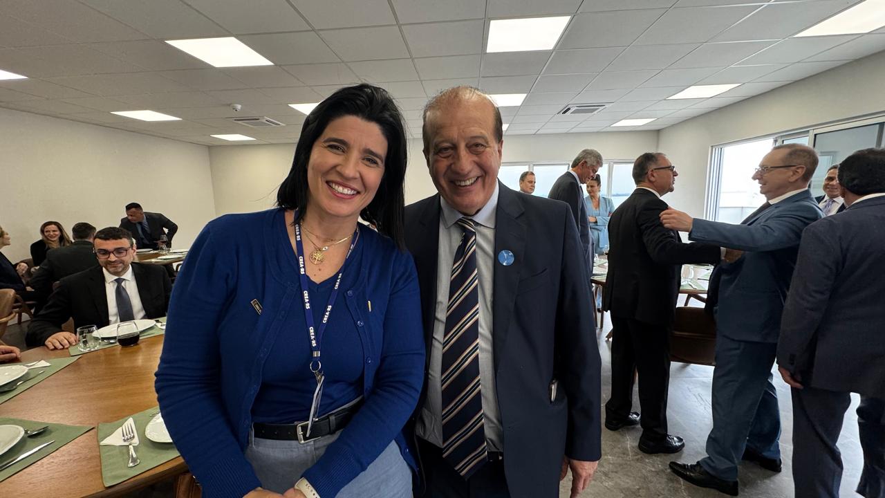 Ex-presidente do TCU, Augusto Nardes, realizou a palestra da manhã