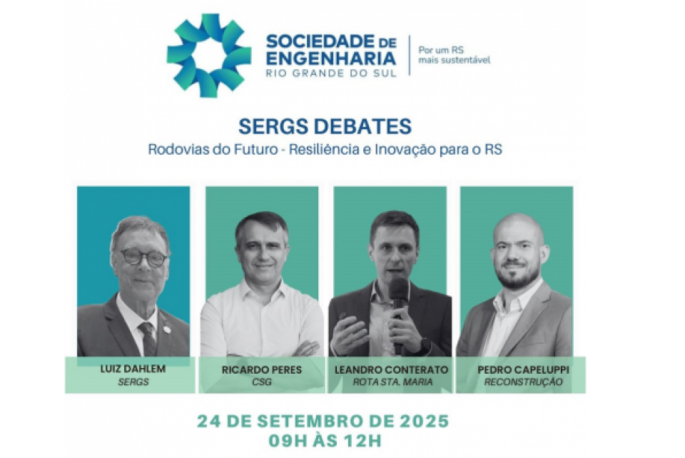 SERGS Debates: Rodovias do Futuro – Resiliência e Inovação para o RS