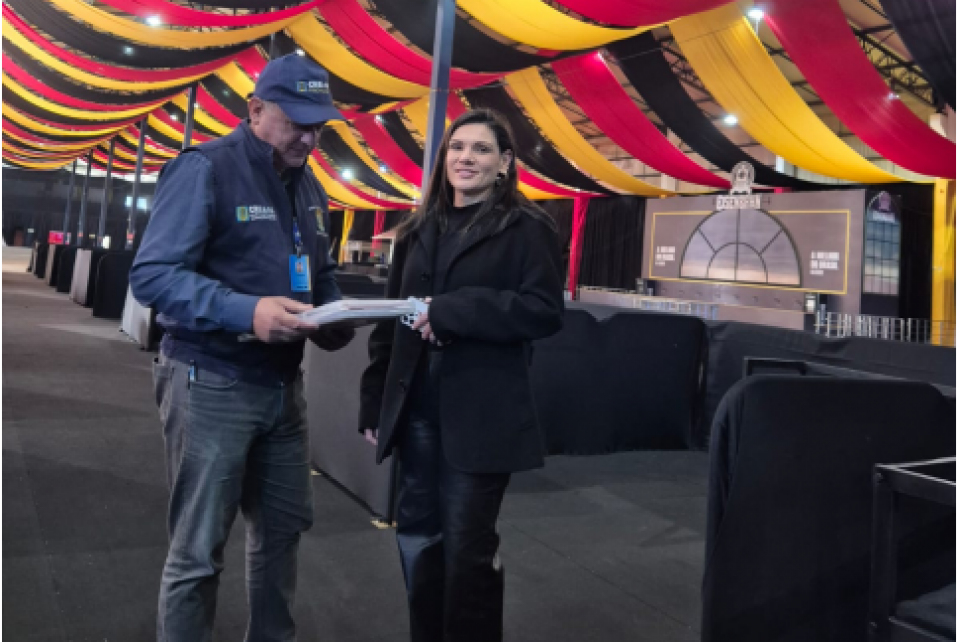 Fiscalização na Expogramado verifica responsabilidade técnica nas Festa da Colônia e Oktoberfest de Gramado