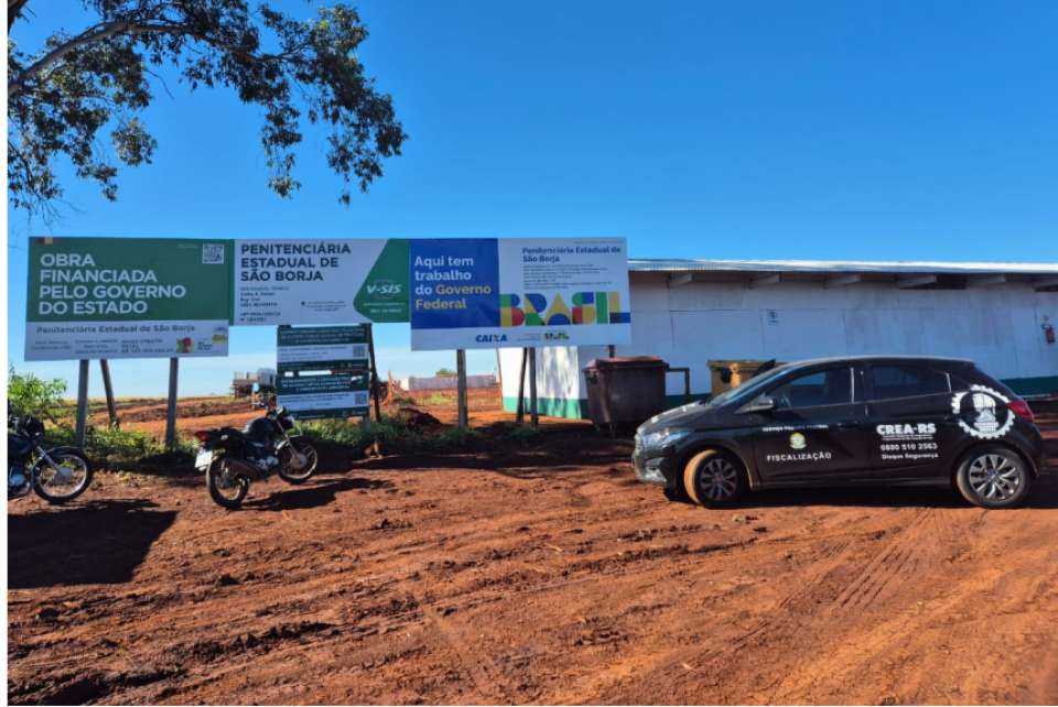 Fiscalizadas obras da nova Penitenciária Estadual de São Borja