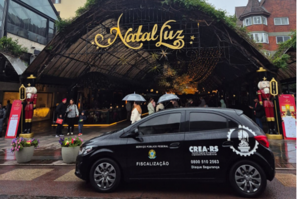 Gramado recebe a primeira ação da Operação Natalina do CREA-RS