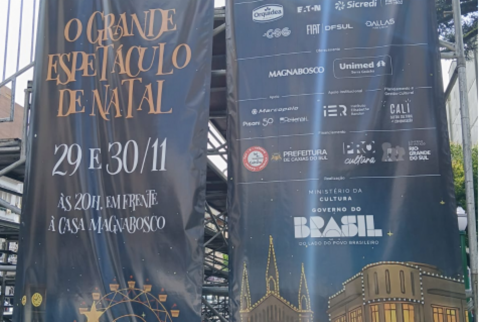 CREA-RS fiscaliza montagem das estruturas de evento natalino em Caxias do Sul