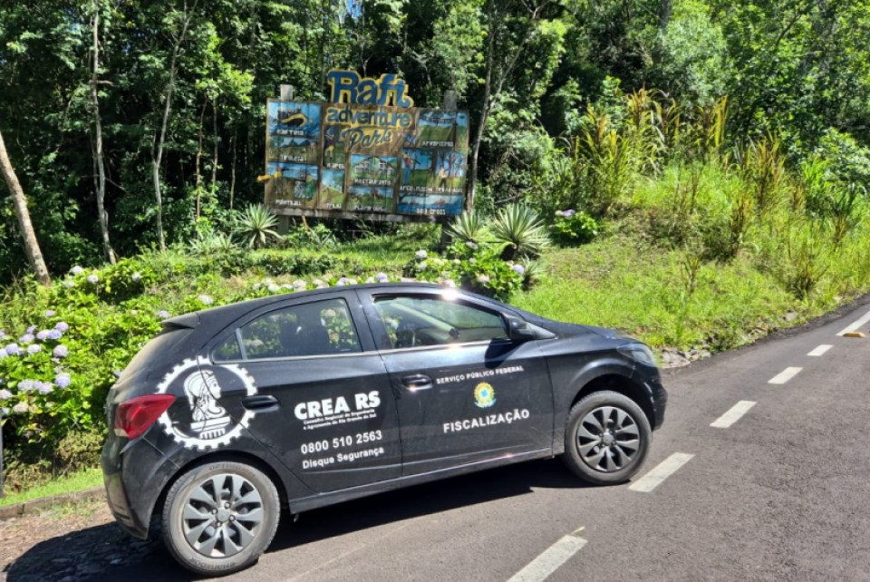 Operação Verão 2026: CREA-RS fiscaliza Brasil Raft Park