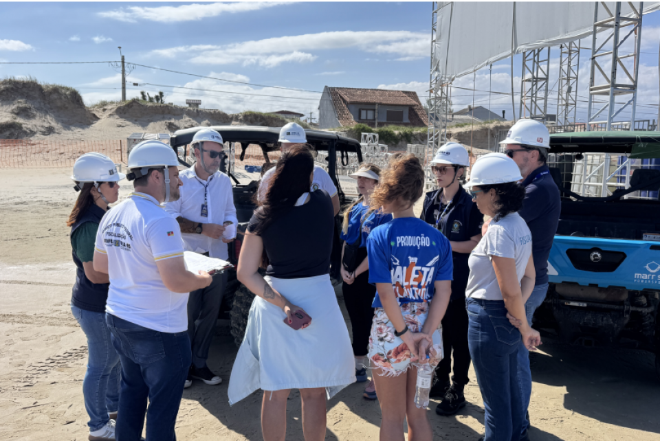 Fiscalização conjunta reúne CREA-RS e CAU-RS no Paleta Atlântida 2026