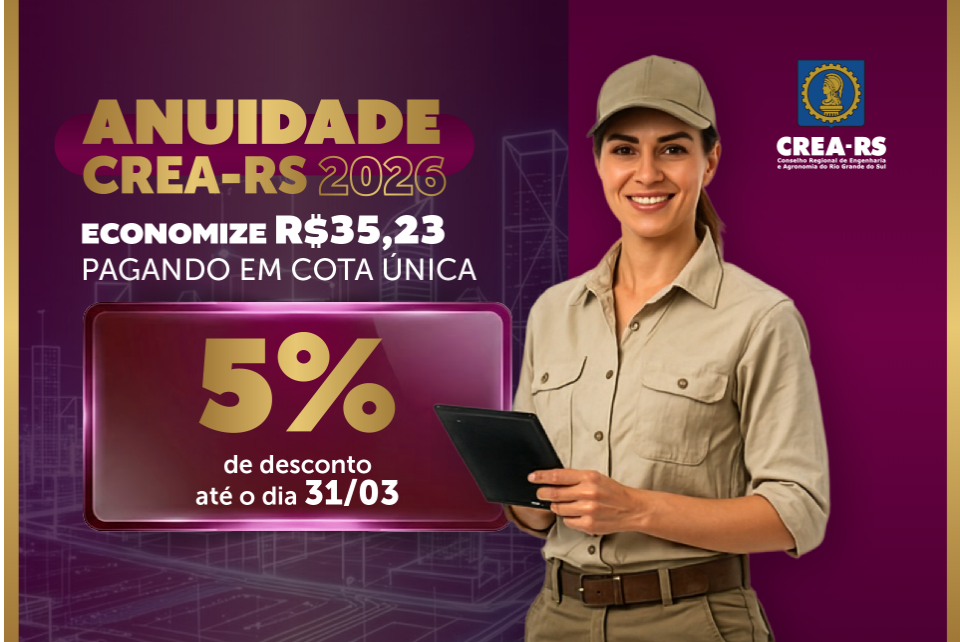 Anuidade 2026: descontos para pagamentos antecipados e casos especiais