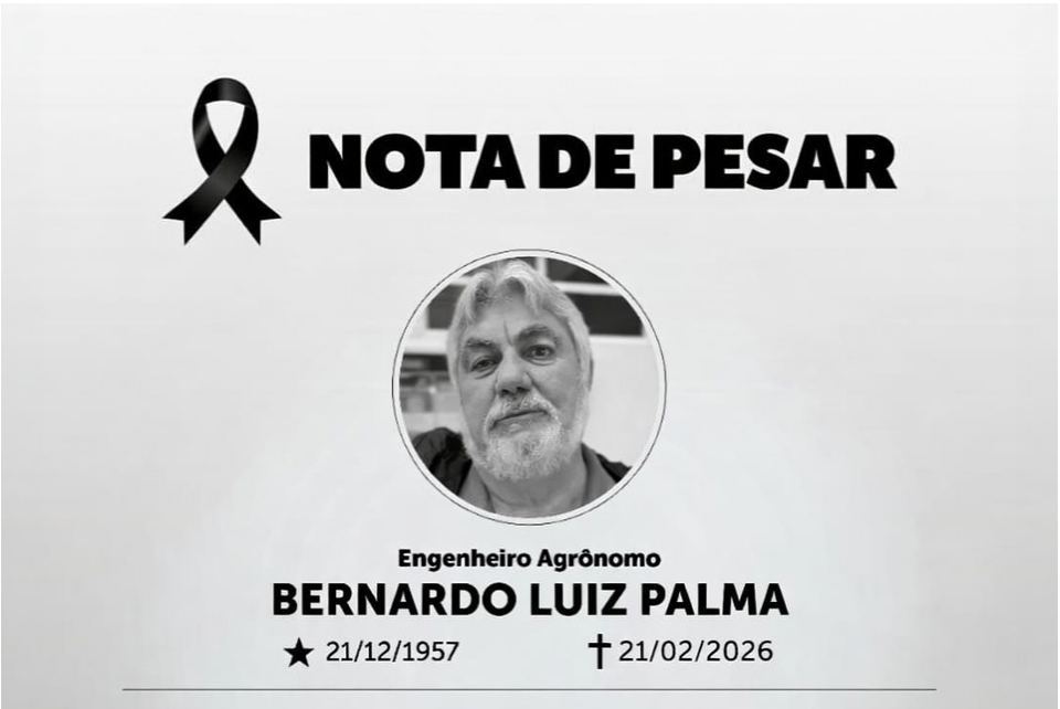 Nota de Pesar: Engenheiro Agrônomo Bernardo Luiz Palma