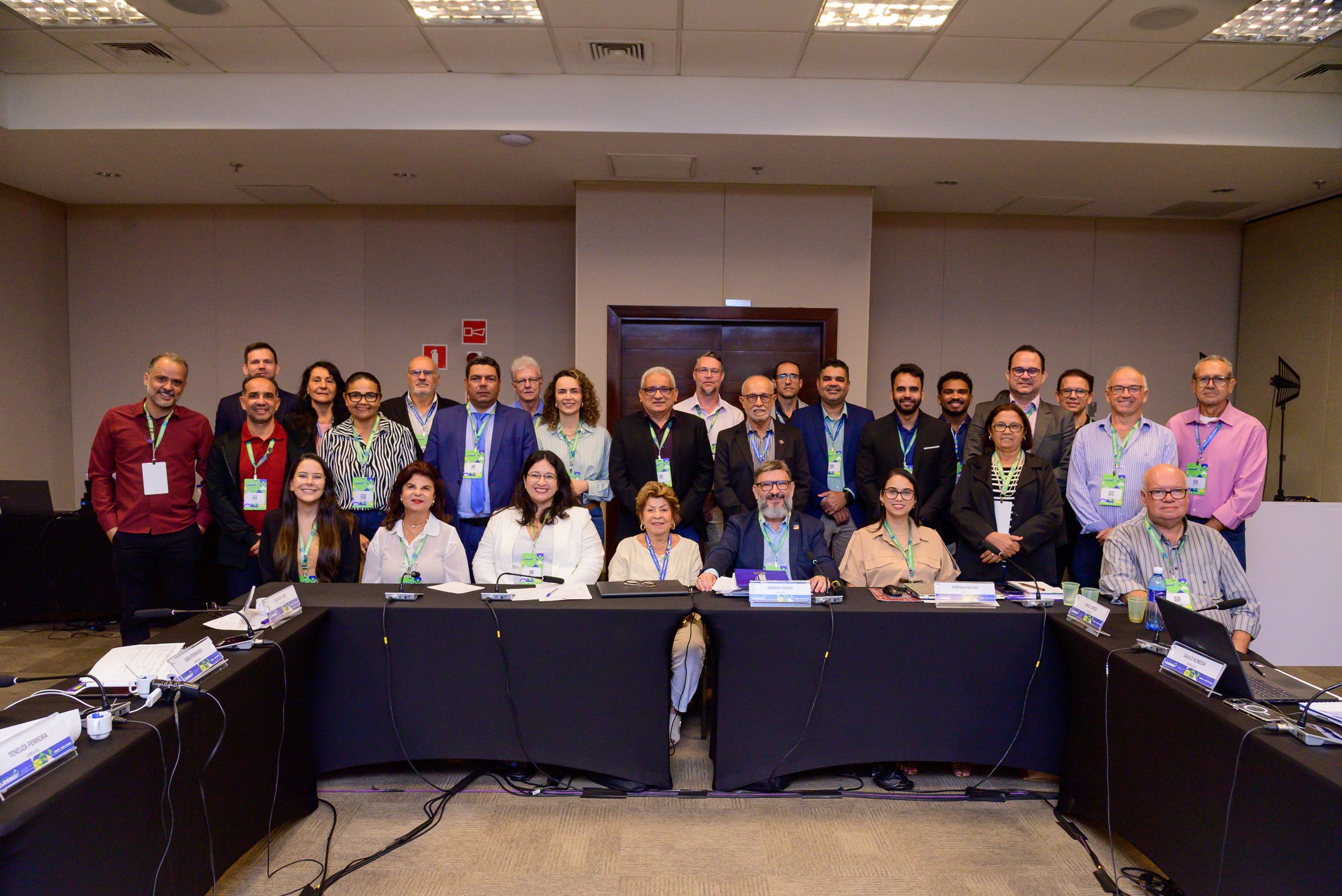 Novos coordenadores regionais reunidos durante o 15º Encontro de Líderes do Sistema Confea/Crea e Mútua