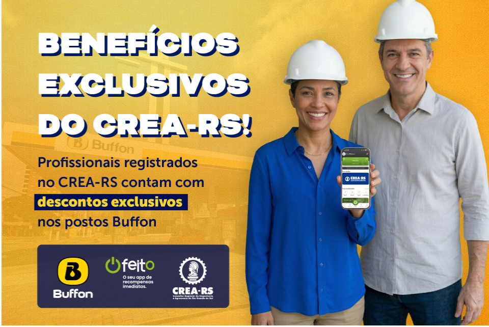 CREA-RS firma parceria com a rede de postos Buffon