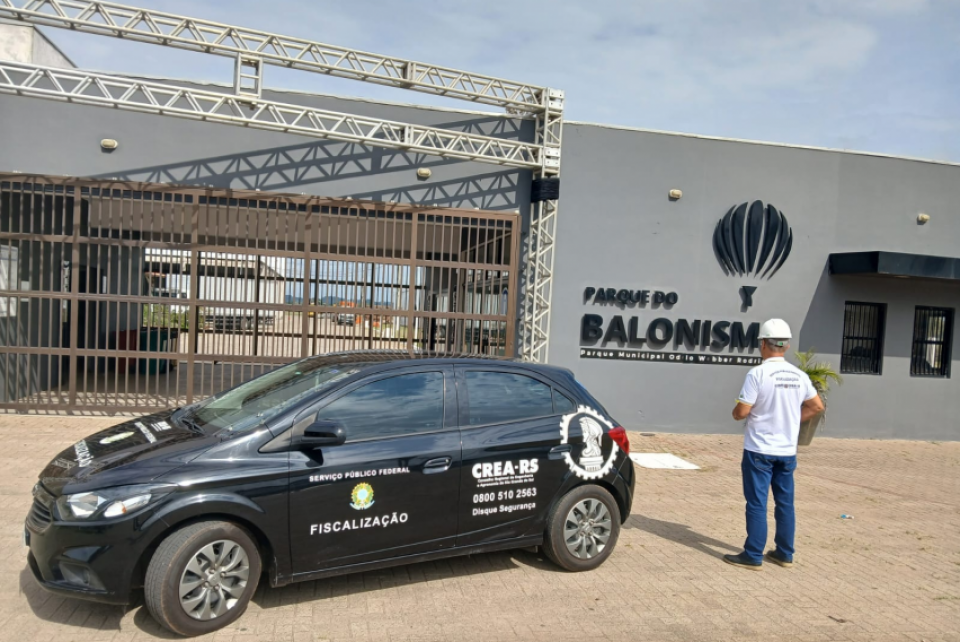 CREA-RS fiscaliza montagens do Festival Internacional de Balonismo de Torres