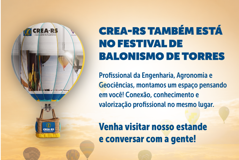 CREA-RS presente ao Festival Internacional de Balonismo de Torres