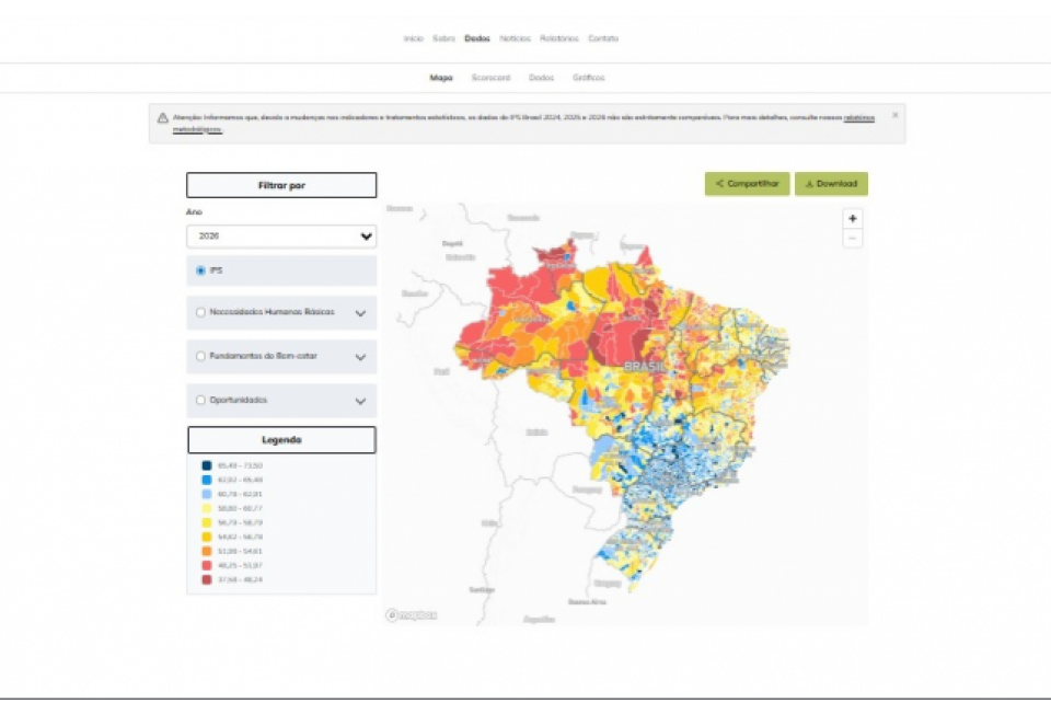 IPS Brasil 2026 traça novo retrato da qualidade de vida brasileira