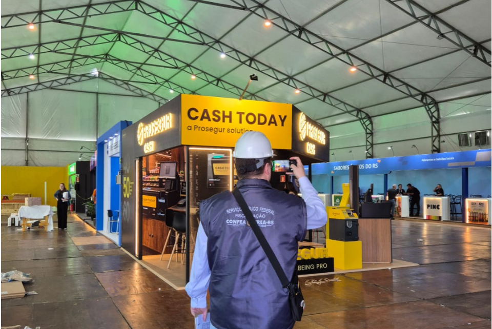 CREA-RS fiscaliza montagem da 43ª Expogás