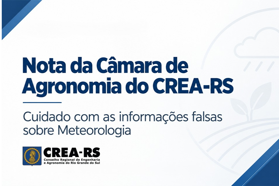 Nota da Câmara de Agronomia do CREA-RS