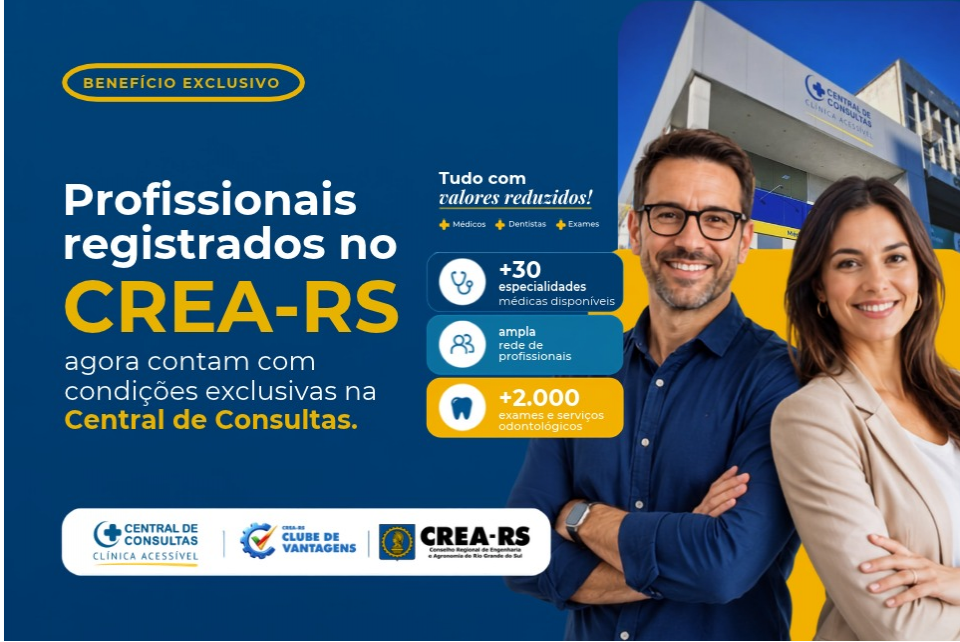 CREA-RS firma parceria com Central de Consultas e amplia benefícios na área da saúde