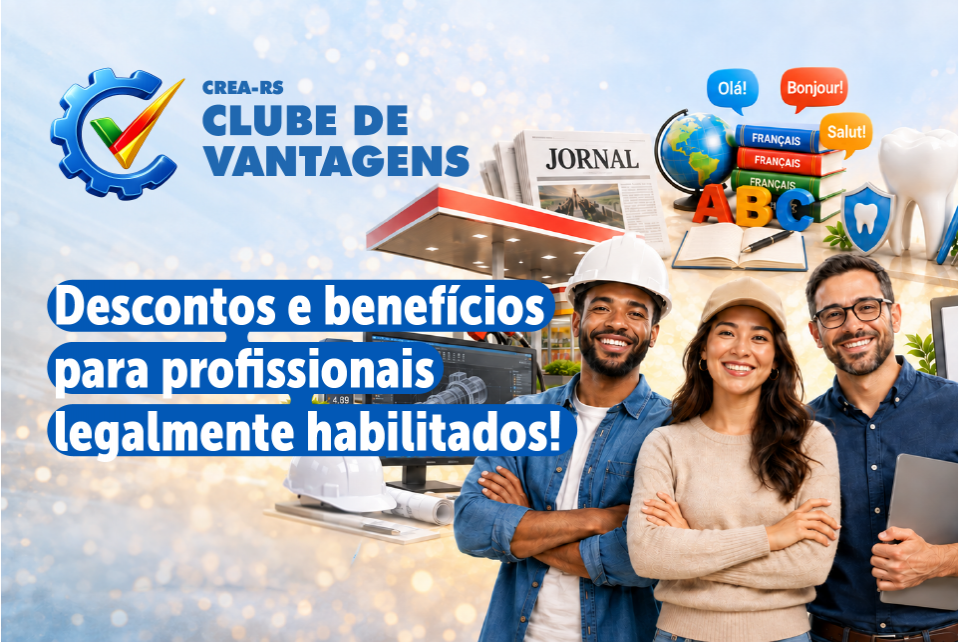 CREA-RS amplia Clube de Vantagens com novos benefícios para profissionais registrados